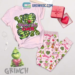 The Grinch Valentine Canceled Fleece Pajamas Set