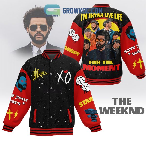 The Weeknd Tryna Live The Life Moment Baseball Jacket