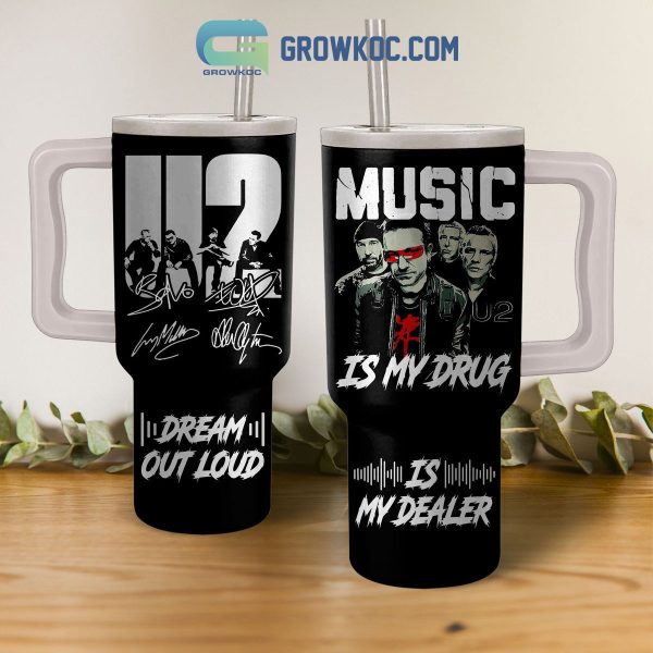 U2 Music Is My Drug 40oz Tumbler