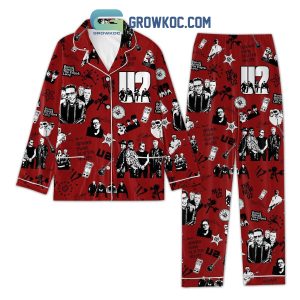 U2 The New U2 Polyester Pajamas Set Red Version