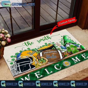 UCLA Bruins St. Patrick’s Day Shamrock Personalized Doormat