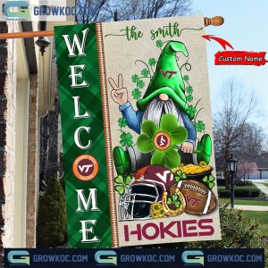 Virginia Tech Hokies St. Patrick’s Day Shamrock Personalized Garden Flag