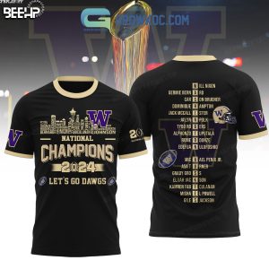 Washington Huskies National Champions 2024 Let’s go Dawgs Hoodie T Shirt