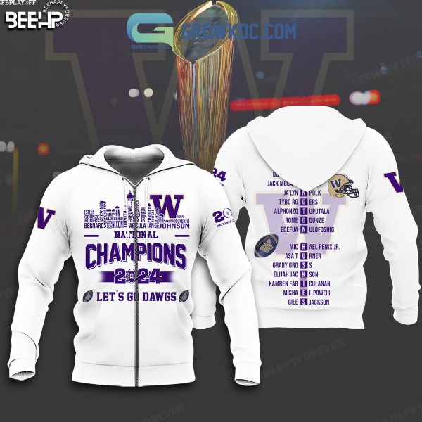 Washington Huskies National Champions 2024 Let’s go Dawgs Hoodie T Shirt