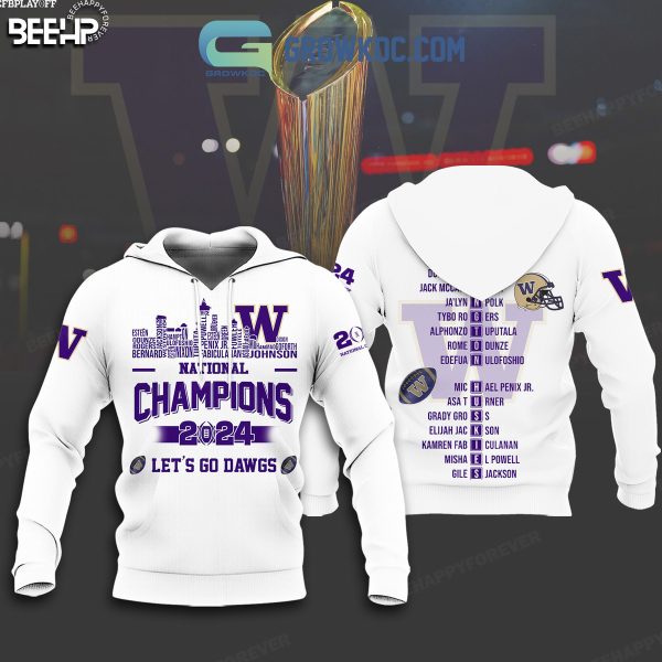 Washington Huskies National Champions 2024 Let’s go Dawgs Hoodie T Shirt