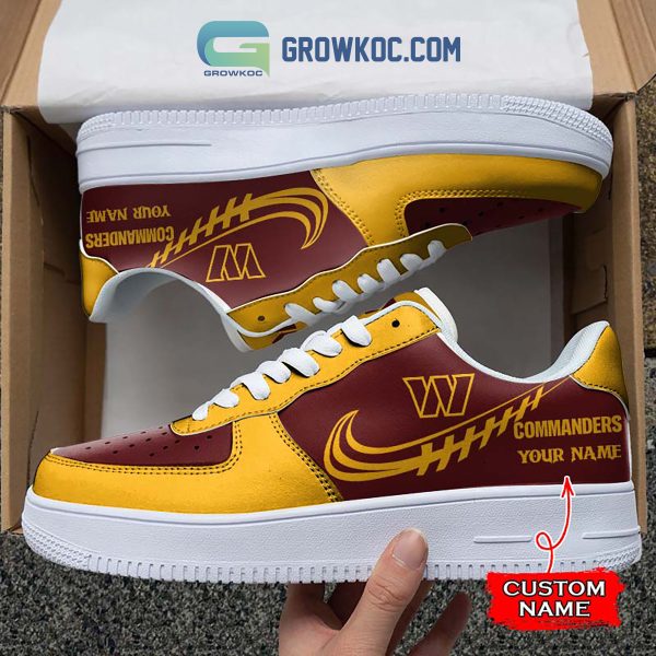 Washington Commanders Personalized Air Force 1 Sneaker Shoes