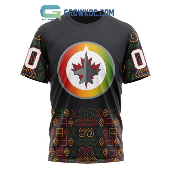 Winnipeg Jets Black History Month Personalized Hoodie Shirts