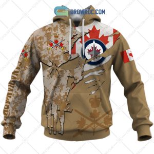 Winnipeg Jets Marine Corps Personalized Hoodie Shirts