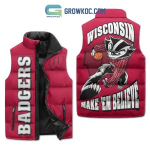 Wisconsin Badgers Make ‘Em Believe Sleeve Puffer Jacket