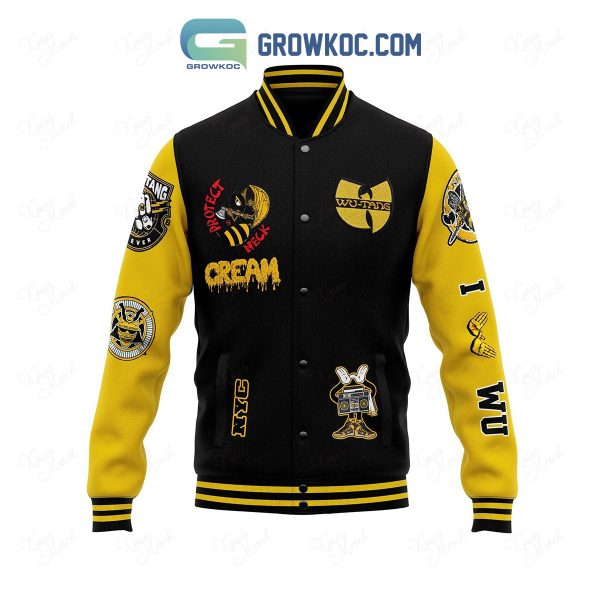 Wu-Tang Clan Cream Protect Neck Baseball Jacket