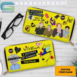 5 Seconds Of Summer Amnesia Personalized Purse Wallet