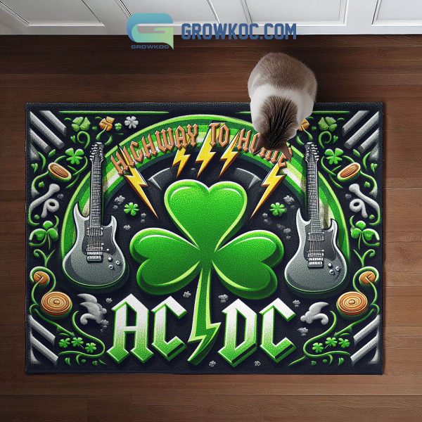 ACDC Highway To Home Happy St. Patrick’s Day Doormat