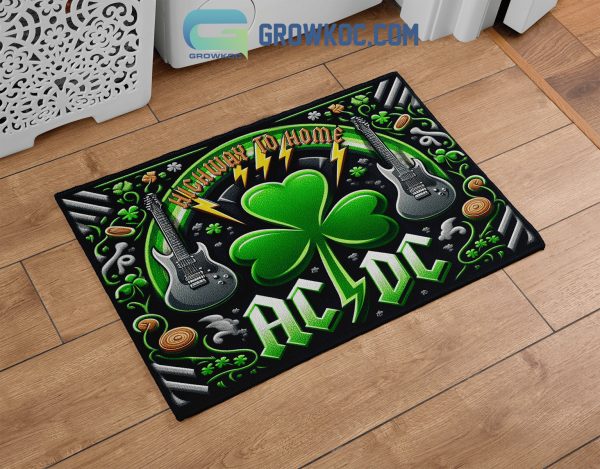 ACDC Highway To Home Happy St. Patrick’s Day Doormat