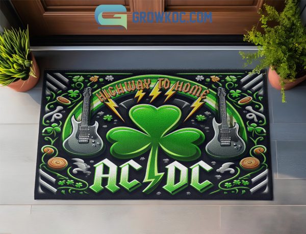 ACDC Highway To Home Happy St. Patrick’s Day Doormat