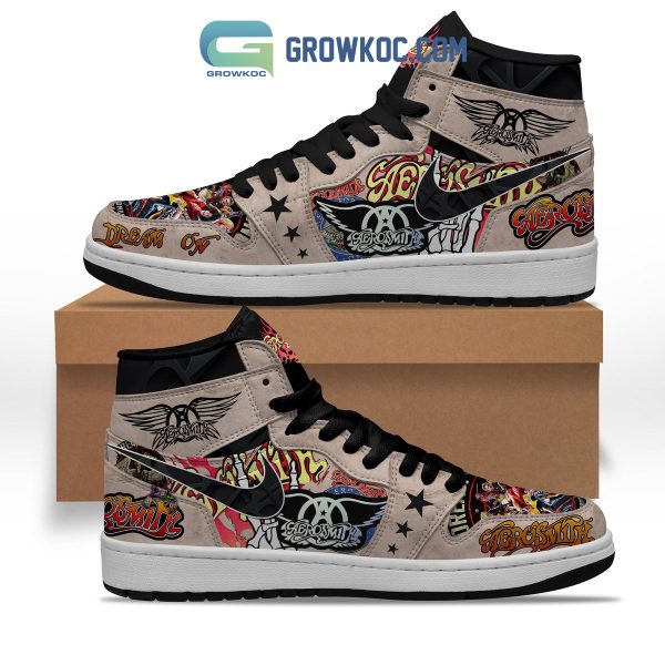 Aerosmith Band Dream On Fan Air Jordan 1 Shoes