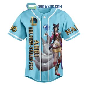 Ahri The Nine Tailed Fox Personalized Baseball Jersey
