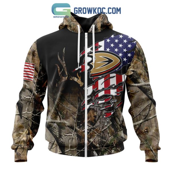 Anaheim Ducks NHL Special Camo Realtree Hunting Personalized Hoodie T Shirt