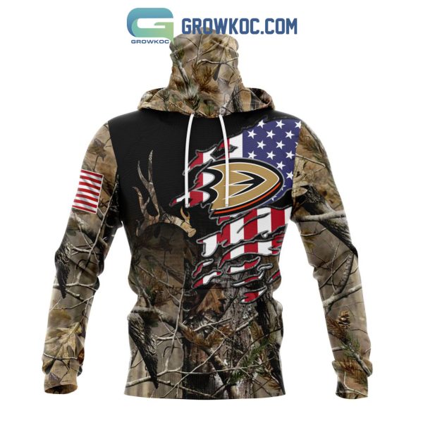 Anaheim Ducks NHL Special Camo Realtree Hunting Personalized Hoodie T Shirt