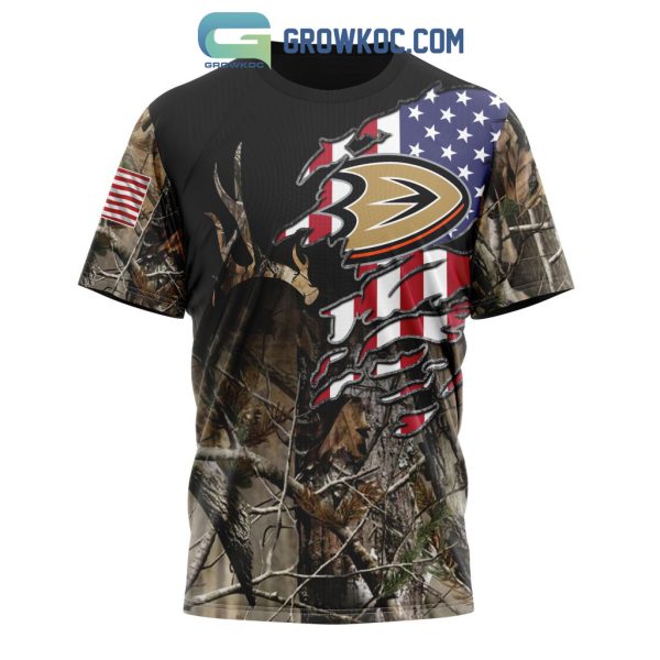 Anaheim Ducks NHL Special Camo Realtree Hunting Personalized Hoodie T Shirt