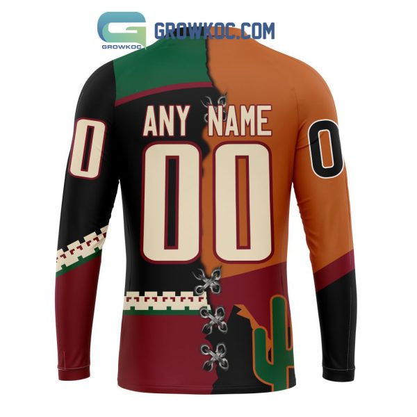 Arizona Coyotes Mix Reverse Retro Personalized Hoodie Shirts