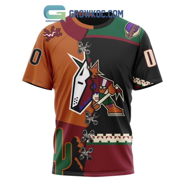 Arizona Coyotes Mix Reverse Retro Personalized Hoodie Shirts