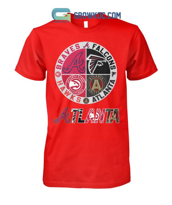 Atlanta Braves Falcons Hawks T Shirt