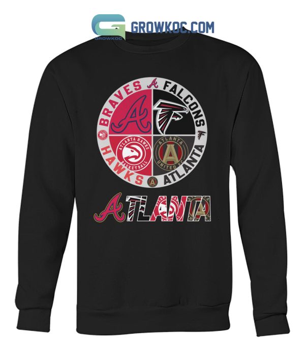 Atlanta Braves Falcons Hawks T Shirt