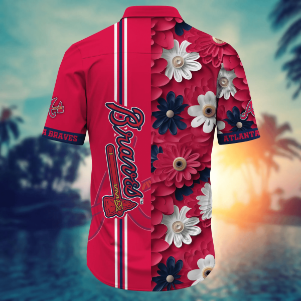 Atlanta Braves Summer Flower Hawaii Shirts