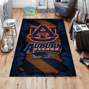 Auburn Tigers Football Team Living Room Rug