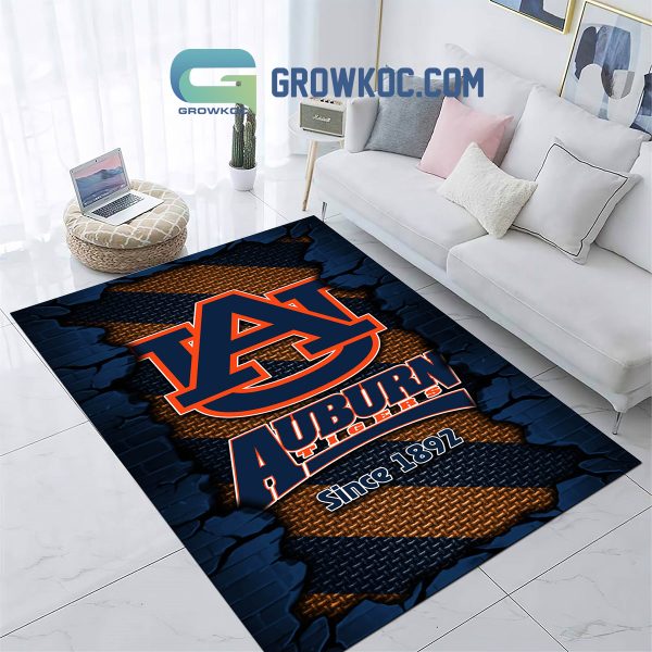Auburn Tigers Football Team Living Room Rug