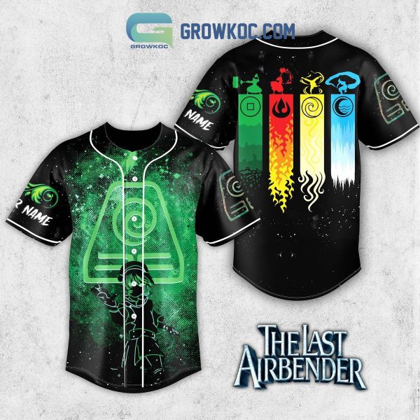 Avatar The Last Airbender Earthbending Fan Personalized Baseball Jersey