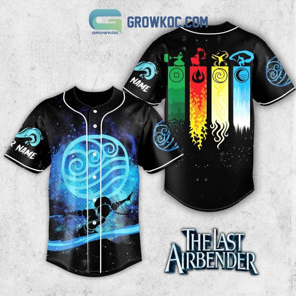 Avatar The Last Airbender Waterbending Fan Personalized Baseball Jersey