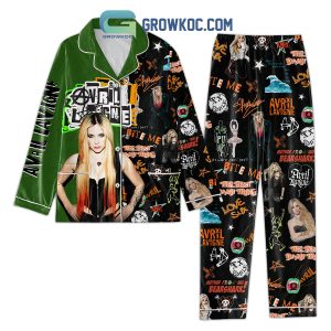 Avril Lavigne The Best Damn Thing Polyester Pajamas Set Black Design