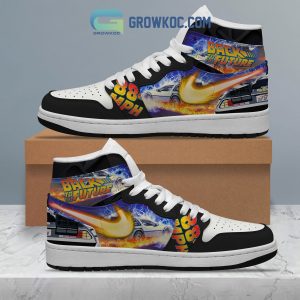 Back To The Future Movie Air Jordan 1 Shoes