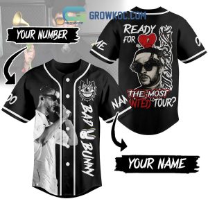 Bad Bunny Are You Ready For World Tour Love Personalized Baseball Jersey