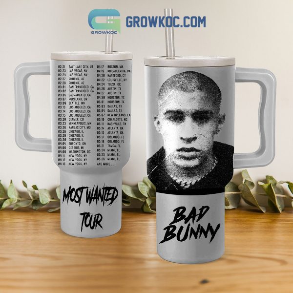 Bad Bunny The Most Wanted Tour 2024 40oz Tumbler