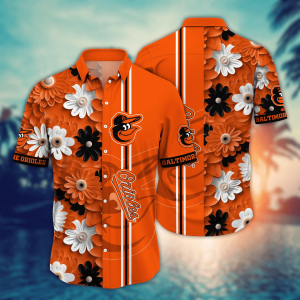 Baltimore Orioles Summer Flower Hawaii Shirts