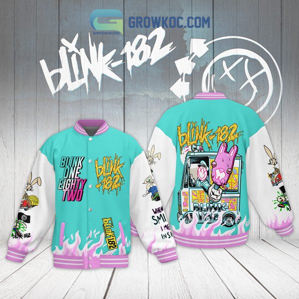 Blink 182 One Eighty Two Personalized Baseball Jacket