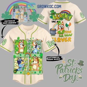 Bluey St. Patrick’s Day Fan Personalized Baseball Jersey