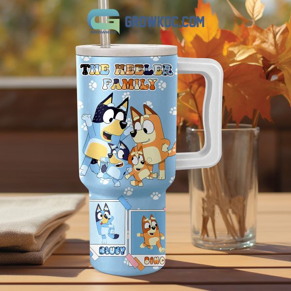 Bluey The Heeler Family 40oz Tumbler