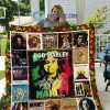 Bob Marley My Music Fights Against The System That Teaches To Live And Die Fleece Blanket Quilt