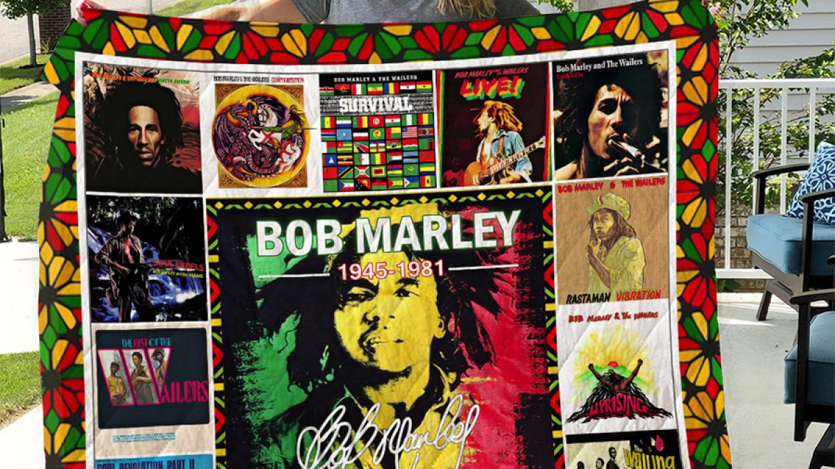 Bob Marley 1945 1981 Memories Fleece Blanket Quilt Growkoc