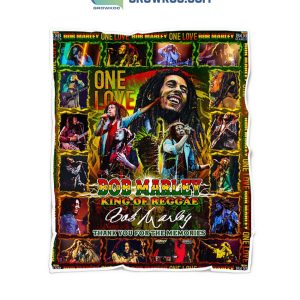 Bob Marley King Of Reggae One Love Memories Fleece Blanket Quilt