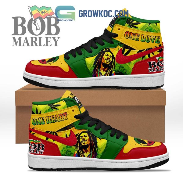 Bob Marley One Heart One Love Air Jordan 1 Shoes