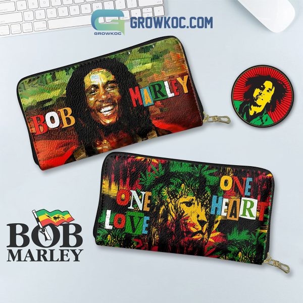 Bob Marley One Love One Heart Purse Wallet