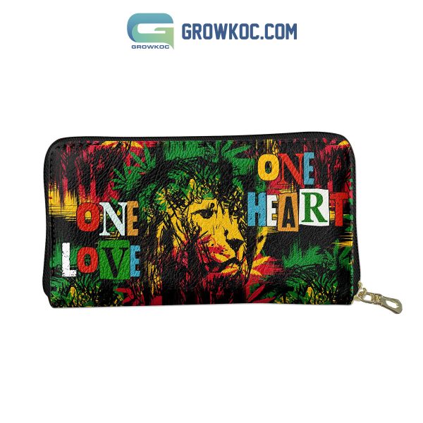 Bob Marley One Love One Heart Purse Wallet