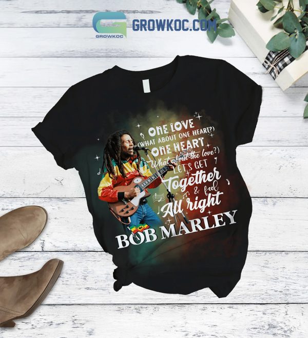 Bob Marley One Love True Love Fleece Pajamas Set