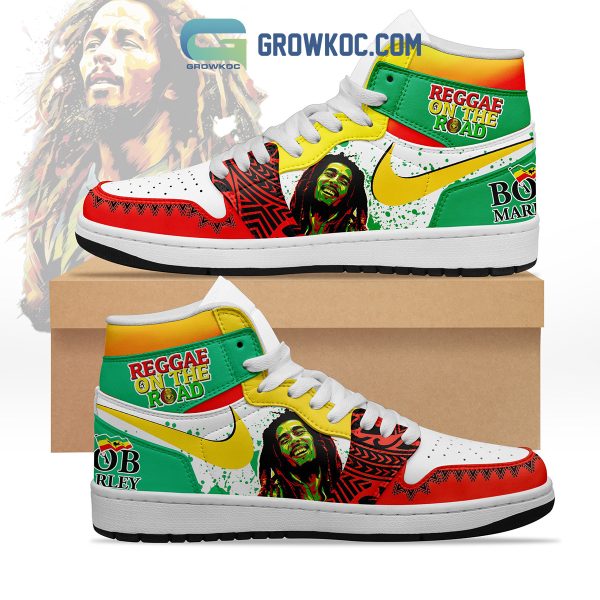Bob Marley Reggae On The Road Fan Air Jordan 1 Shoes