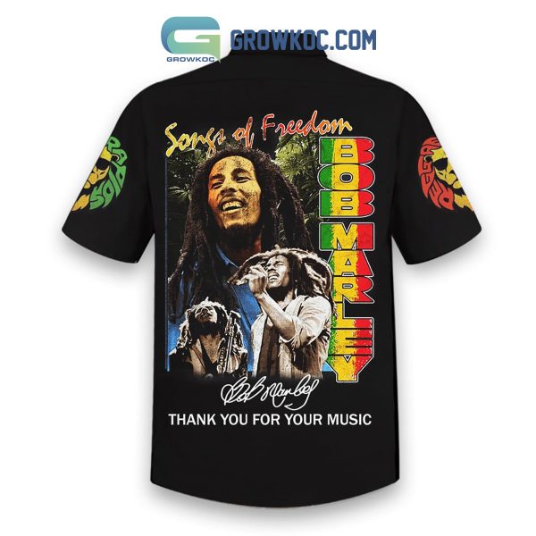 Bob Marley Thankful For Music Hawaiian Shirts