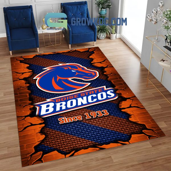 Boise State Broncos Football Team Living Room Rug